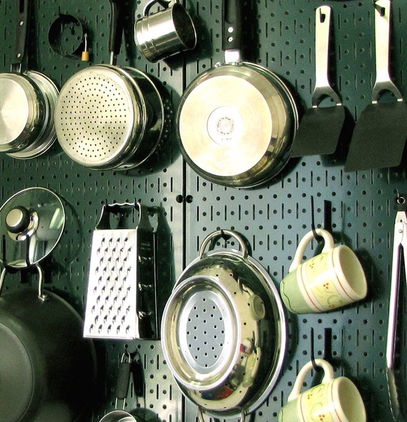 Wall Control Green Metal Pegboard by Wall Control - 2 Pack - Image 4